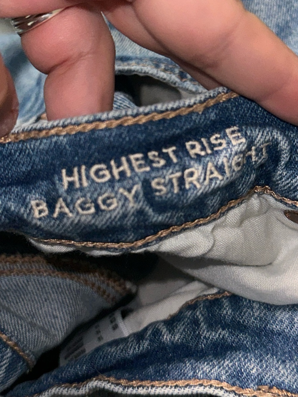 Highest Rise Baggy Straight AE Jeans - Picture 12 of 13
